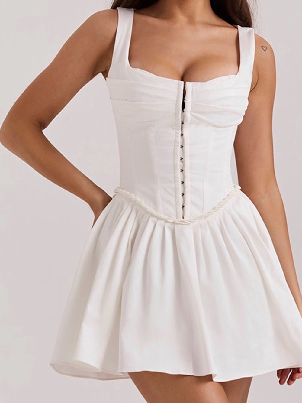 House of CB White Corset Mini Dress